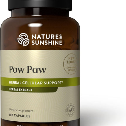 Nature's Sunshine Paw Paw Cell-Reg, 180 Capsules | 50+ Acetogenins for Selective Cellular Support