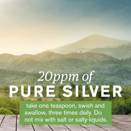 Nature's Sunshine Silver Shield Liquid 32 oz | Aqua Sol Colloidal Silver for Immune Support