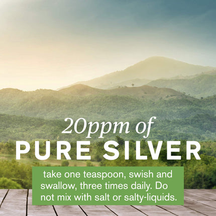 Nature's Sunshine Silver Shield Liquid – Colloidal Silver with Aqua Sol Technology, 16 Fl Oz