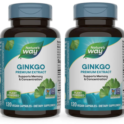Nature's Way Premium Ginkgo Memory & Concentration – 120 Capsules