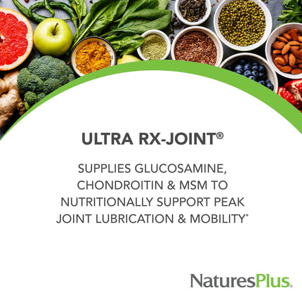 NaturesPlus Advanced Therapeutics Glucosamine/Chondroitin/MSM Ultra Rx Joint Tablets – 180 Tabs – Gluten-Free