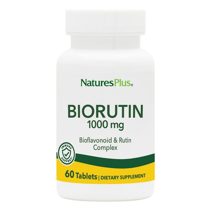 NaturesPlus Biorutin 1000 mg - 60 Tablets - Bioflavonoid & Rutin Complex - Vegetarian, Gluten Free - 60 Servings