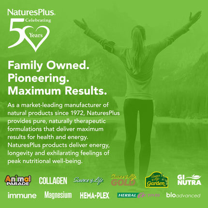 NaturesPlus Source of Life Gold Multivitamin - 90 Tablets | 30 Servings | D3, B12 & K2 | Immune, Blood & Bone Support