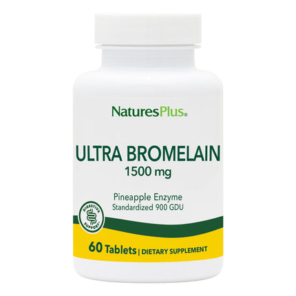 NaturesPlus Ultra Bromelain 1500 mg — 60 Tablets | Digestive & Joint Support
