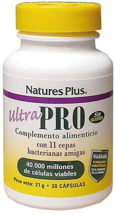 NaturesPlus Ultra Probiotics - 30 Vegan Capsules | Full Spectrum