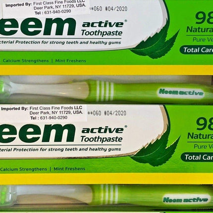 Neem Active Herbal Toothpaste - Pure Neem Extract, 2 Pack (2 x 200 g)