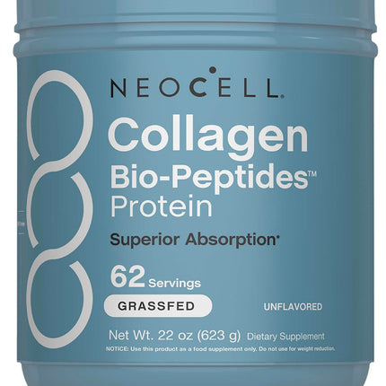 NeoCell Collagen Bio-Peptides Powder 22oz – Grass-Fed, Superior Absorption