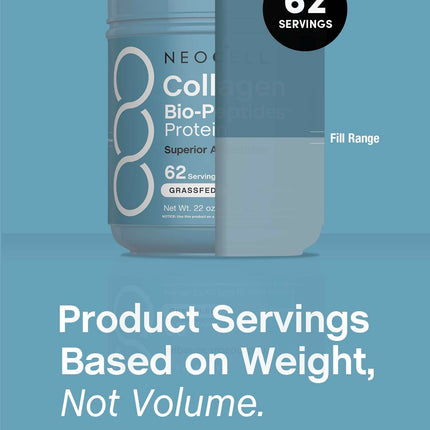 NeoCell Collagen Bio-Peptides Powder 22oz – Grass-Fed, Superior Absorption