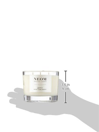 NEOM Feel Refreshed 3 Wick Candle - Lemon & Basil | Essential Oil Aromatherapy
