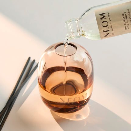 NEOM Feel Refreshed Reed Diffuser 100ml – Sicilian Lemon & Basil | 100% Natural Fragrances