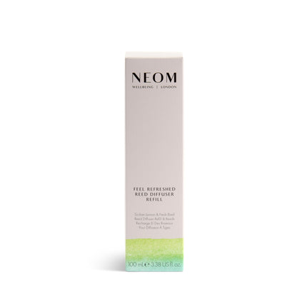NEOM Feel Refreshed Reed Diffuser Refill 100ml – Sicilian Lemon & Basil