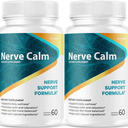 (2 Pack) Nerve Calm Capsules – Official NerveCalm Premium Formula, 60 Capsules