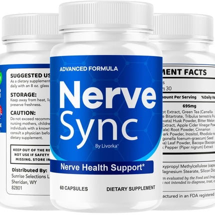 LIVORKA Nerve Sync Capsules (5 Pack) – Advanced Nerve Health Supplement