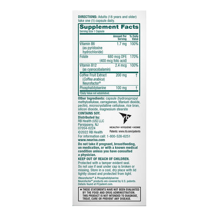 NEURIVA Plus Brain Supplement for Memory & Focus | Clinically Tested Neurofactor & PS