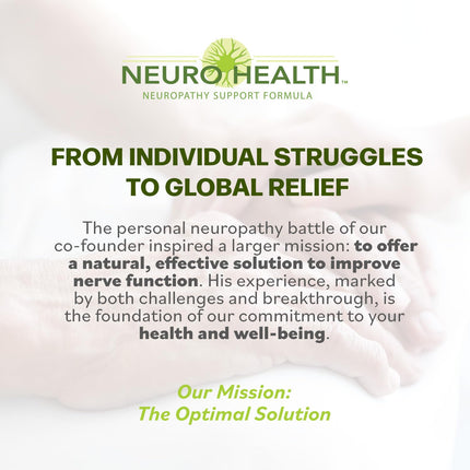 Neuro Health Nerve Support Formula for Neuropathy – Fast-Absorbing B Vitamins & Alpha Lipoic Acid, 180 Capsules