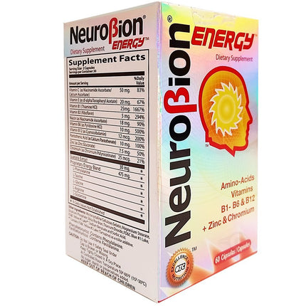 Neurobion Energy Amino Acids – 60 Count (Pack of 3)