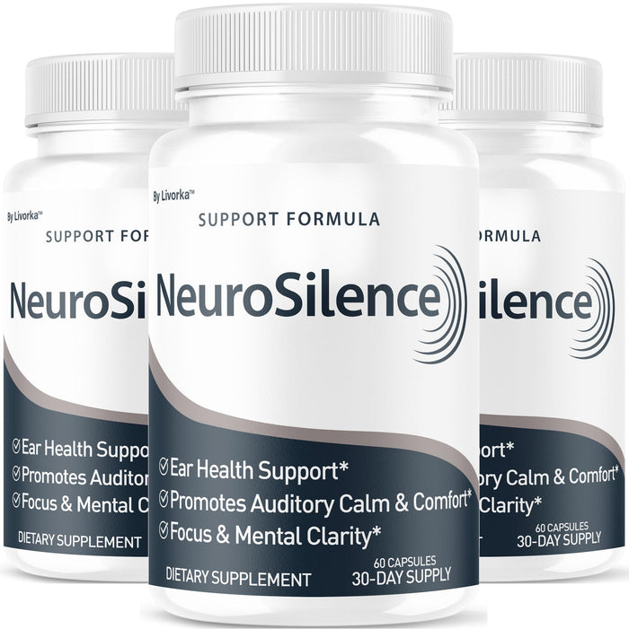 NeuroSilence Capsules (3 Pack) - Ear Health Support, 180 Capsules