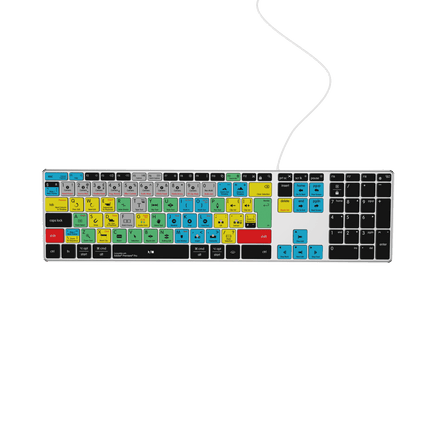 Adobe Premiere Keyboard | AB10 Backlit | Wired & Wireless | Mac & PC