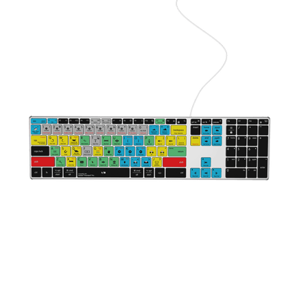 Adobe Premiere Keyboard | AB10 Backlit | Wired & Wireless | Mac & PC