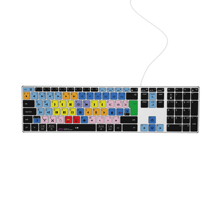 Avid Media Composer Keyboard | AB10 Backlit | Wired & Wireless | Mac & PC