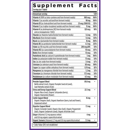 New Chapter Men’s Multivitamin 40+ – One Daily Fermented Nutrients for Immune & Energy Support | Gluten-Free