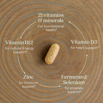 New Chapter Men's Multivitamin - One Daily, Fermented & Immune Support