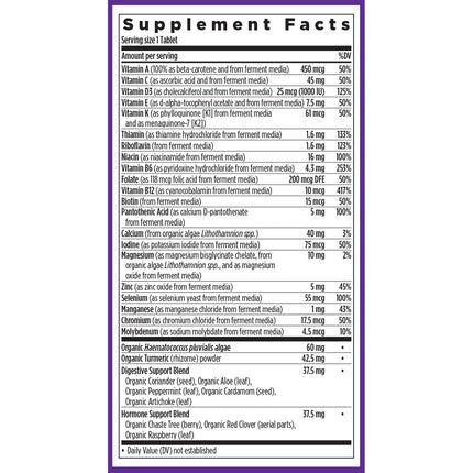 New Chapter Women's 55+ One Daily Multivitamin with Astaxanthin | Immune, Heart & Bone Support