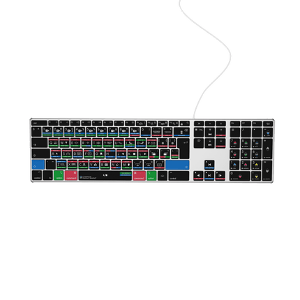 DaVinci Resolve Keyboard | AB10 Backlit | Wired & Wireless | Mac & PC