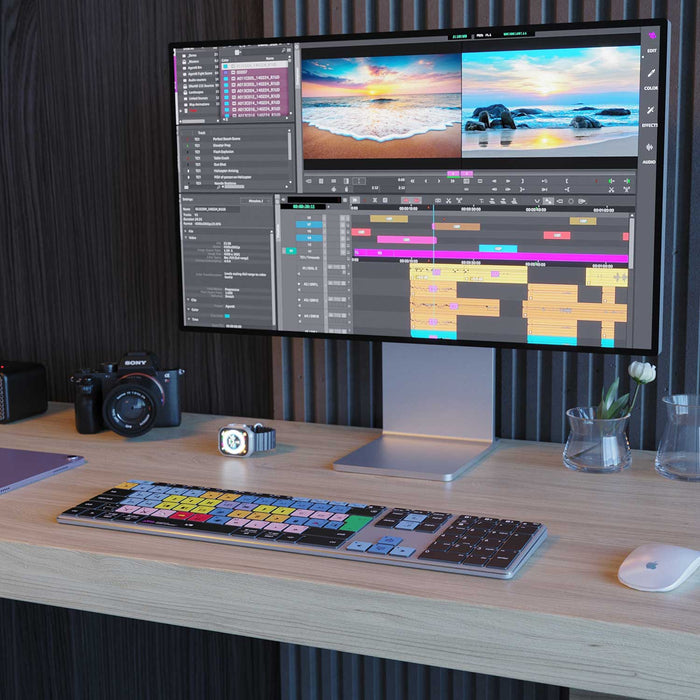 Avid Media Composer Keyboard | AB10 Backlit | Wired & Wireless | Mac & PC