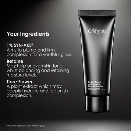 skinChemists Snake Serum Anti-Ageing Day Moisturiser 50ml