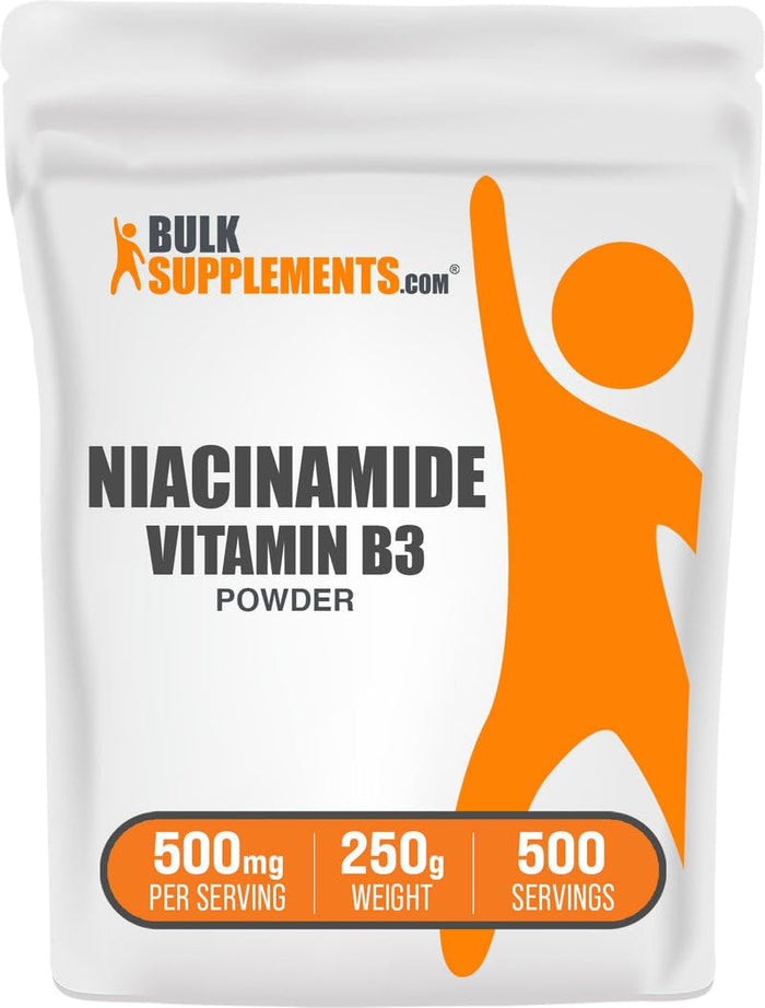 Niacinamide Powder 500mg (Vitamin B3) - 250g Gluten Free | BulkSupplements