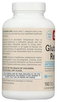 Jarrow Formulas Glutathione Reduced 500 mg – 150 Veggie Capsules – Vegan, Non-GMO