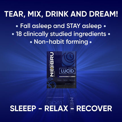 Noobru Lucid Nootropic Sleep Powder Drink – Deep Sleep & Lucid Dreams