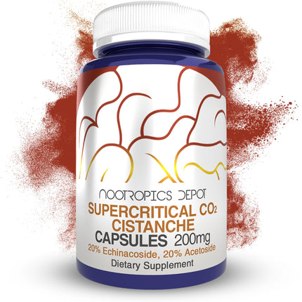 Nootropics Depot Cistanche Supercritical CO2 Extract Capsules – 60 Count | 20% Echinacoside + 20% Verbascoside