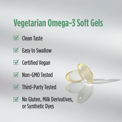 Nordic Naturals Algae DHA - 90 Soft Gels, 500 mg Vegan Omega-3 DHA