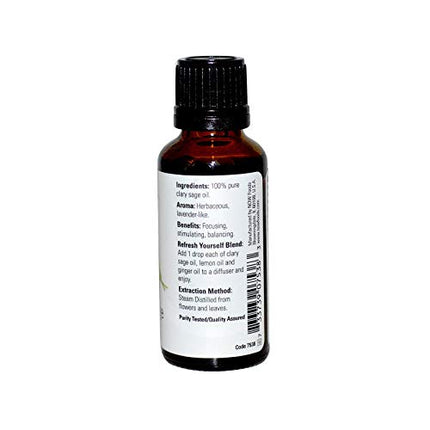 NOW Foods 100% Pure Clary Sage Essential Oil 1 fl oz | Aromatherapy and Mood Support