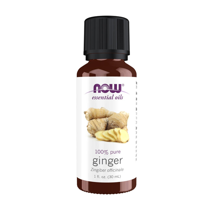 NOW Essential Oils Ginger Oil 1oz - Steam Distilled, 100% Pure