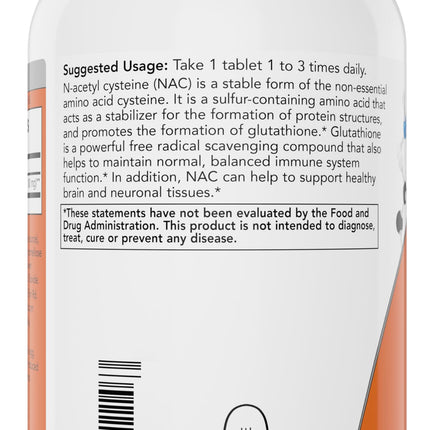 NOW Foods NAC 1,000 mg – 250 Tablets (Pack of 2) | Vegetarian, Non-GMO