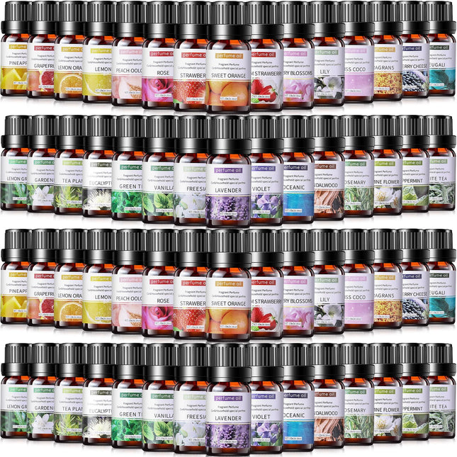 Nuanchu 36 Pcs Essential Oils Set - 10ml Fragrance Oils for Diffuser & DIY Aromatherapy Kit