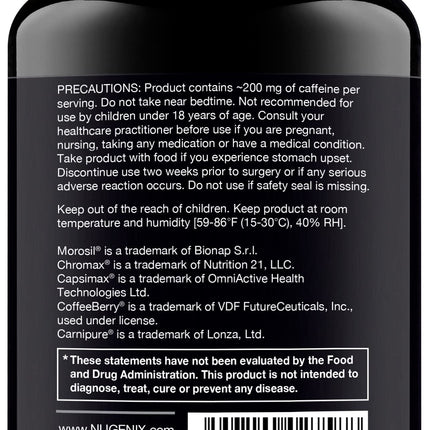 Nugenix Thermo – Advanced Thermogenic Fat Burner for Men | 60 Count