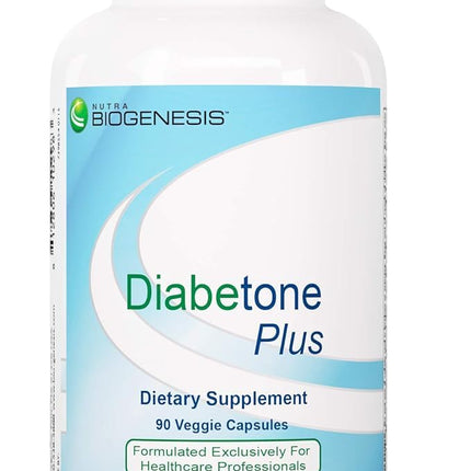 Nutra Biogenesis Diabetone Plus – Metabolic Support Supplement for Men & Women | 90 Capsules