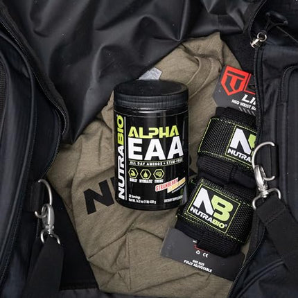 NutraBio Alpha EAA - All-Day Essential Amino Acids for Hydration & Recovery
