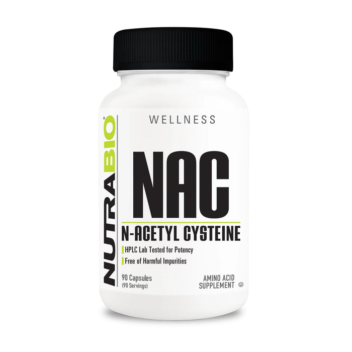 NutraBio NAC (N-Acetyl Cysteine) 600mg – 90 Capsules | Immune Support