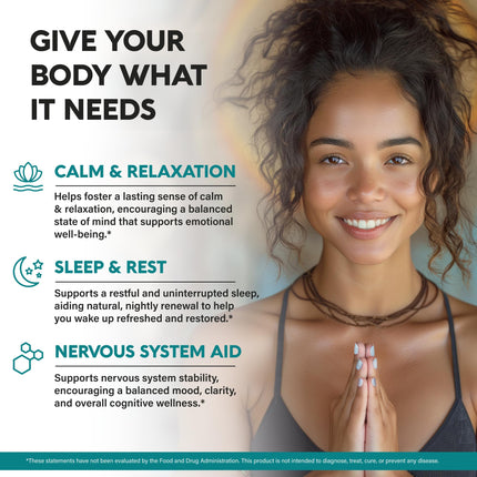 NUTRAHARMONY GABA L-Theanine 900mg – Made in USA | Magnesium & Vitamin B6 | Calm, Sleep & Mood Support – 240 Capsules