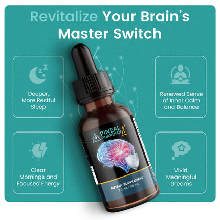 Nutraville Pineal Guardian X – Pineal Decalcification Drops for Cognitive Support | 60ml