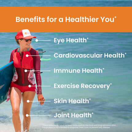 Nutrex Hawaii BioAstin Hawaiian Astaxanthin 12mg | 60 Gummies | Premium Antioxidant