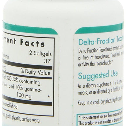Nutricology Delta-Fraction Tocotrienols 50mg Softgels – Annatto Tocotrienols, 75-Count
