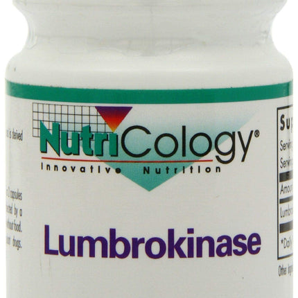 Nutricology Lumbrokinase Supplement – Circulation Support, 60 VEG Capsules