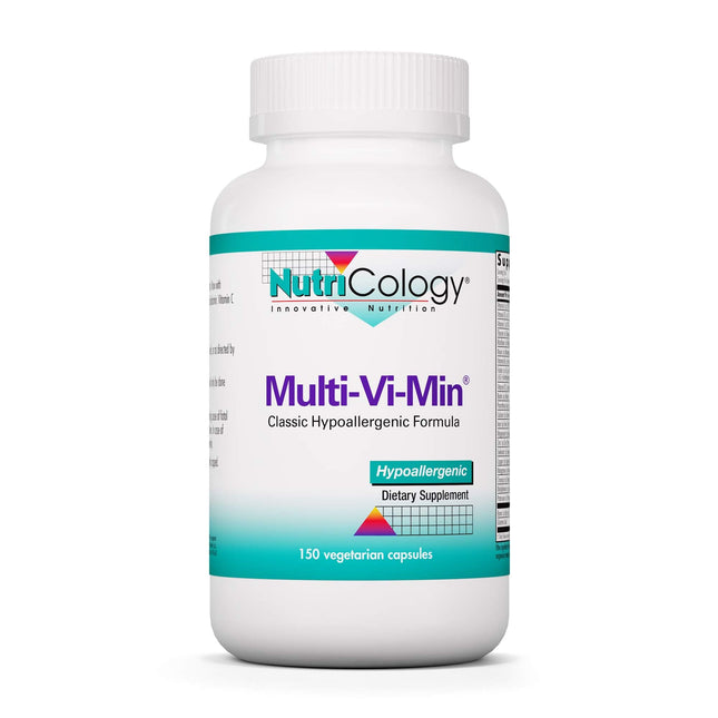 Nutricology Multi-Vi-Min Multivitamin for Adults – Bioavailable, High Potency, Vegetarian Capsules | 150 Count