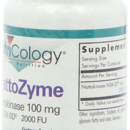 Nutricology NattoZyme NSK-SD 2000 FU Nattokinase - 60 Veg Softgels